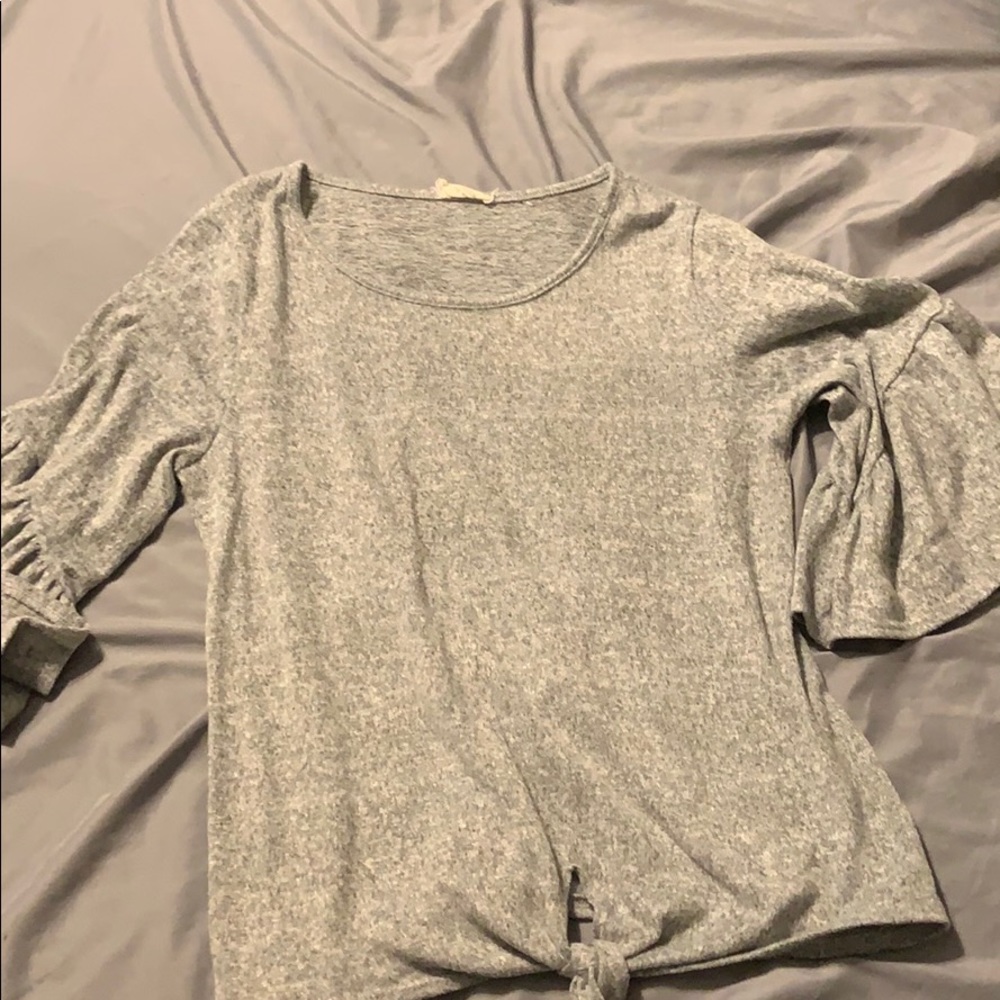 Gray sweater